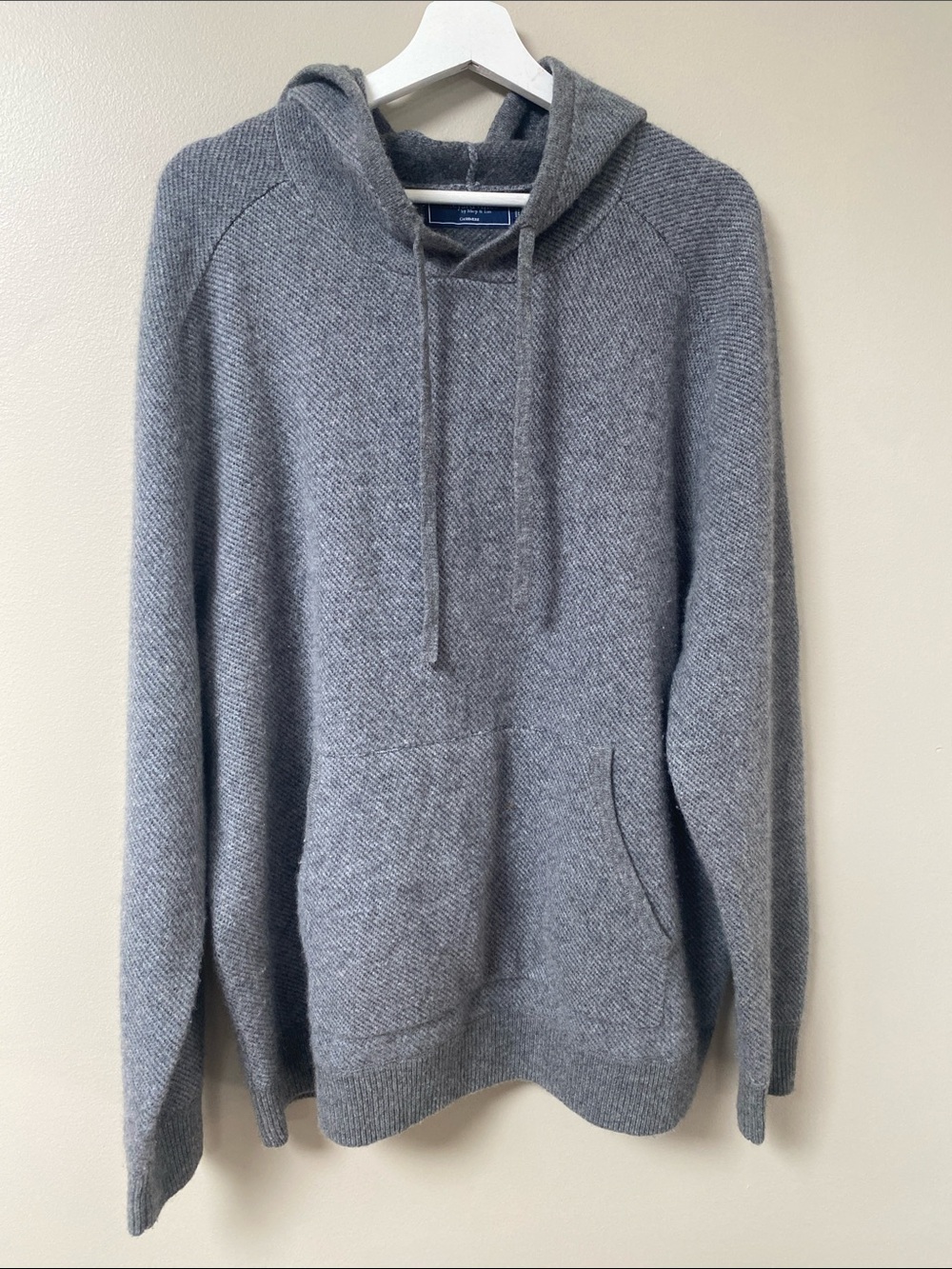 Vineyard Vines Men's Gray Pocket Hoodie Knit Pullover XL